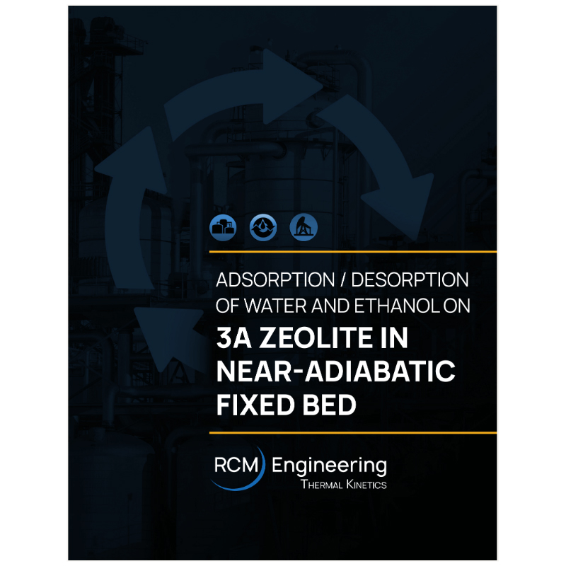 adsorption desorption of water and ethanol on 3A zeolite in near-adiabatic fixed bed eBook 3D cover